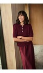 KAFFE Windsor Wine Aemilie Polo Pullover  