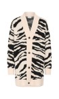 KAFFE Turtledove / Black Asandra Cardigan  