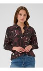 KAFFE Windsor Wine / Black Amille Shirt  