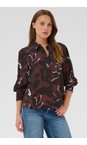 KAFFE Windsor Wine / Black Amille Shirt  