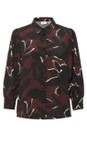 KAFFE Windsor Wine / Black Amille Shirt  