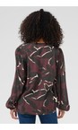 KAFFE Windsor Wine / Black Abeate Amber Blouse  