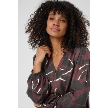 KAFFE Abeate Amber Blouse - Red