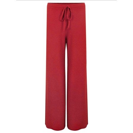 Amazing Woman Colette Berry Red Supersoft Knit Trousers - Red