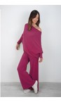 Amazing Woman Fuchsia Colette Fuchsia Supersoft Knit Trousers  