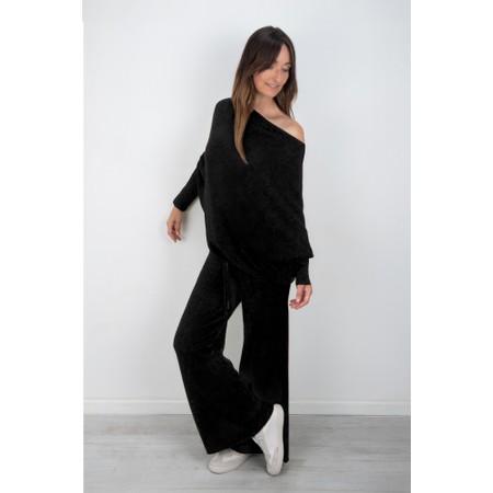 Amazing Woman Colette Black Supersoft Knit Trousers - Black