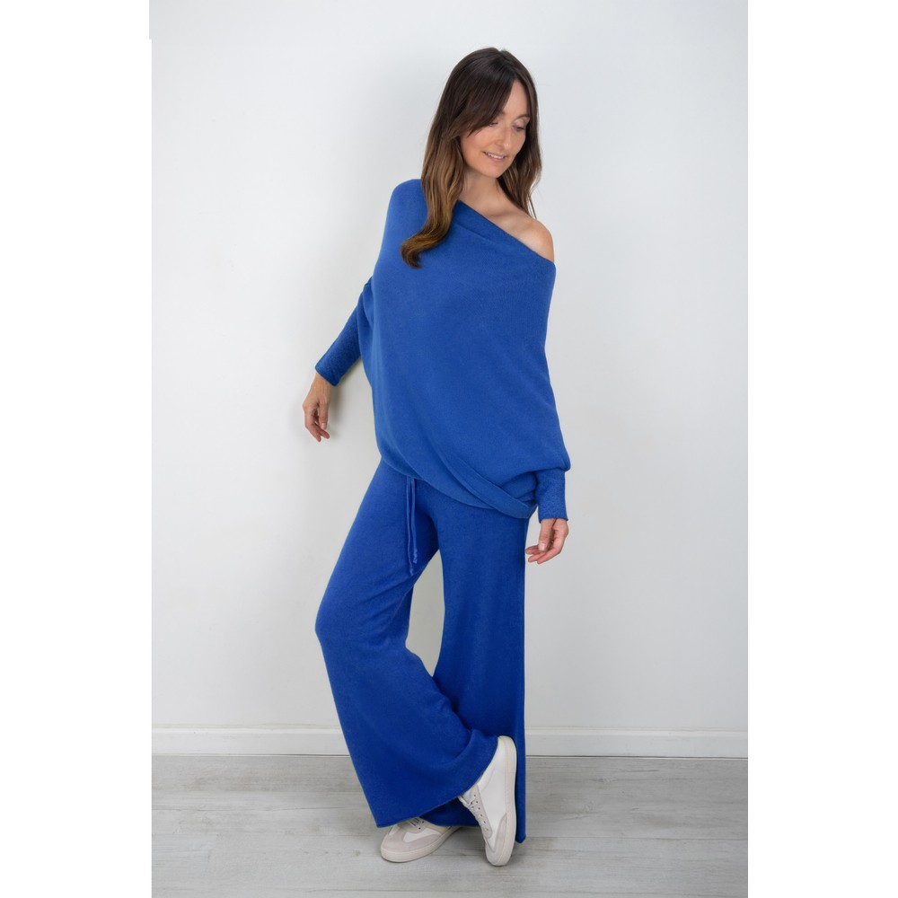 Amazing Woman Colette Blusa Blue Supersoft Knit Trousers Blusa Blue