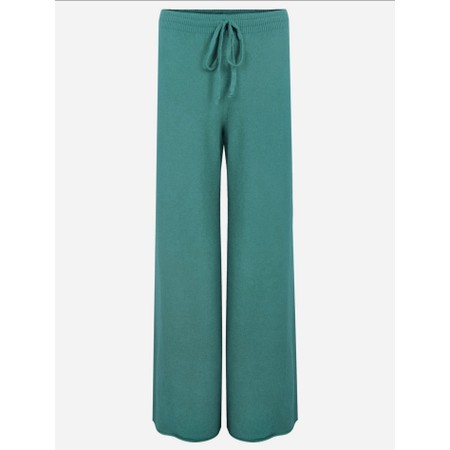 Amazing Woman Colette Petrol Supersoft Knit Trousers - Blue