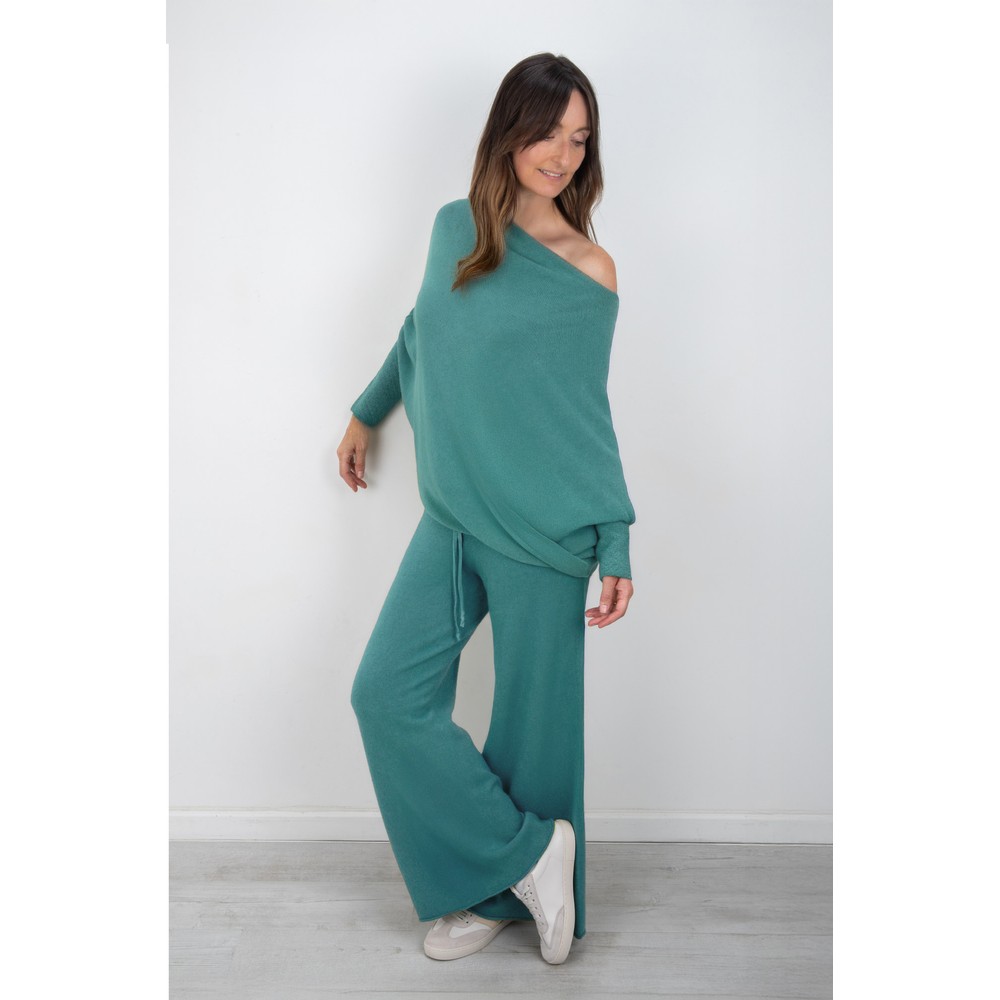 Amazing Woman Colette Opal Supersoft Knit Trousers Opal