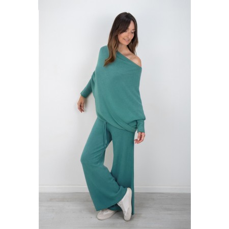 Amazing Woman Colette Opal Supersoft Knit Trousers - Green