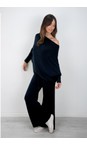 Amazing Woman Dark Navy Colette Dark Navy Supersoft Knit Trousers  