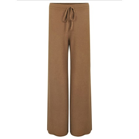 Amazing Woman Colette Caramel Supersoft Knit Trousers - Brown