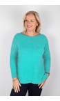 Amazing Woman Summer Turquoise Maggie Summer Turquoise Seam Front Supersoft Jumper  