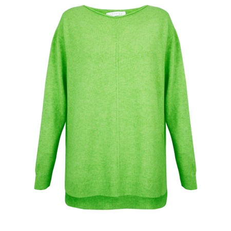 Amazing Woman Maggie Summer Green Seam Front Supersoft Jumper - Green