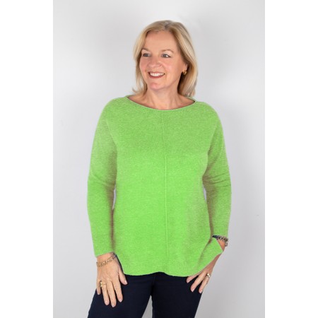 Amazing Woman Maggie Summer Green Seam Front Supersoft Jumper - Green