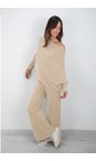Amazing Woman Beige Colette Beige Supersoft Knit Trousers  