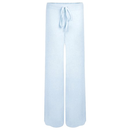 Amazing Woman Colette Pale Blue Supersoft Knit Trousers - Blue