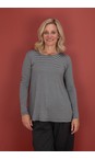 Mama B Riga Antracite Memi MR Riga Antracite Stripe Jersey Top  