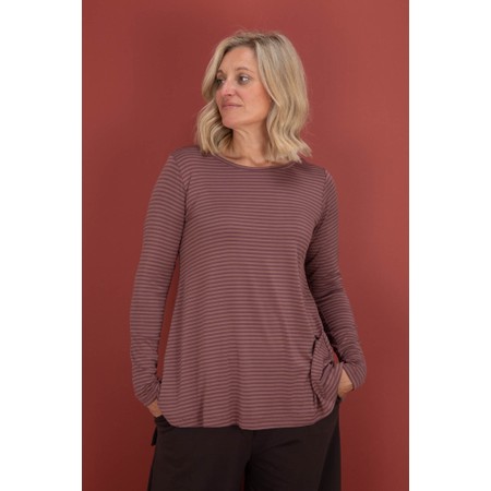 Mama B Memi MR Riga Cipolla Stripe Jersey Top - Brown