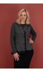 Mama B Nero Gevda JF Jacquard Frill Waistcoat  