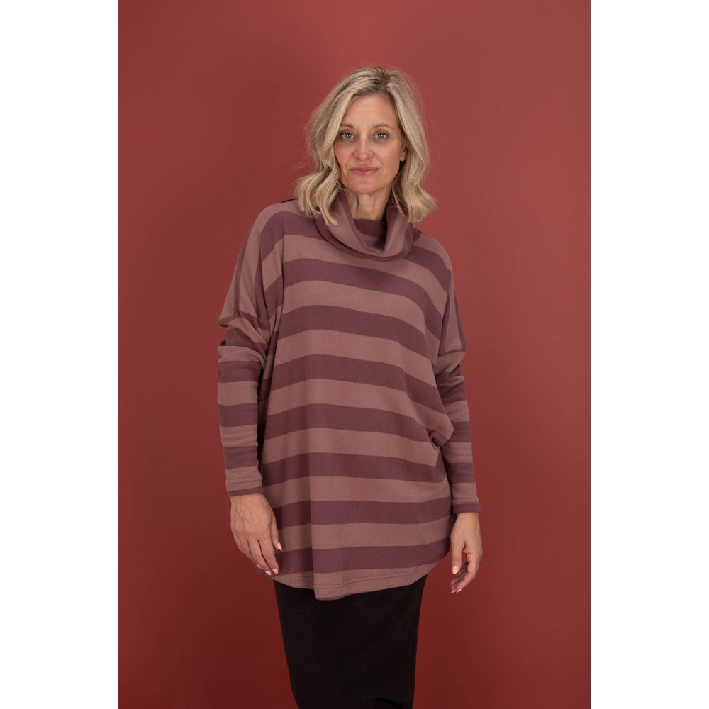 Mama B Bill R Riga Cipolla Stripe Fleece Jumper Riga Cipolla