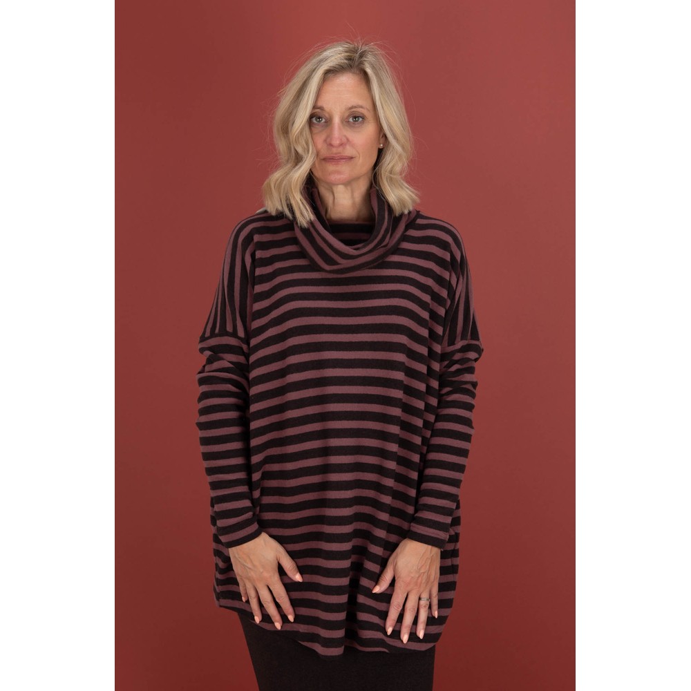 Mama B Bill R Riga Moro Stripe Fleece Jumper Riga Moro