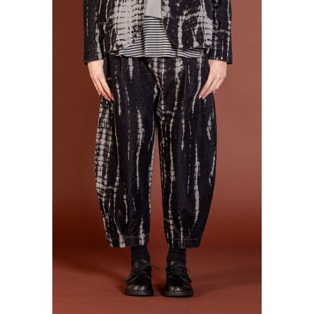 Mama B Bianco PR Nebbia Velvet Print Trouser - Grey