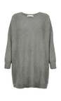 Amazing Woman Grey Marl Cassi X Grey Marl Round Neck Front Seam Knit  