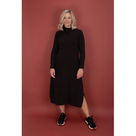 Mama B Tosca U Moro Long Fleece Dress - Brown