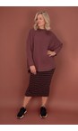Mama B Riga Moro Lilla R Stripe Fleece Skirt  