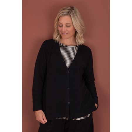 Mama B Cosmico Nero Swingy Cardigan - Black