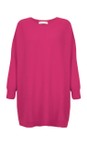 Amazing Woman Cerise Cassi X Cerise Round Neck Front Seam Knit  