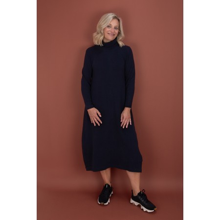Mama B Tosca U Notte Long Fleece Dress - Blue