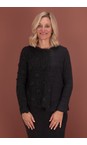 Mama B Antracite Deva Oversize Insert Knit Top  