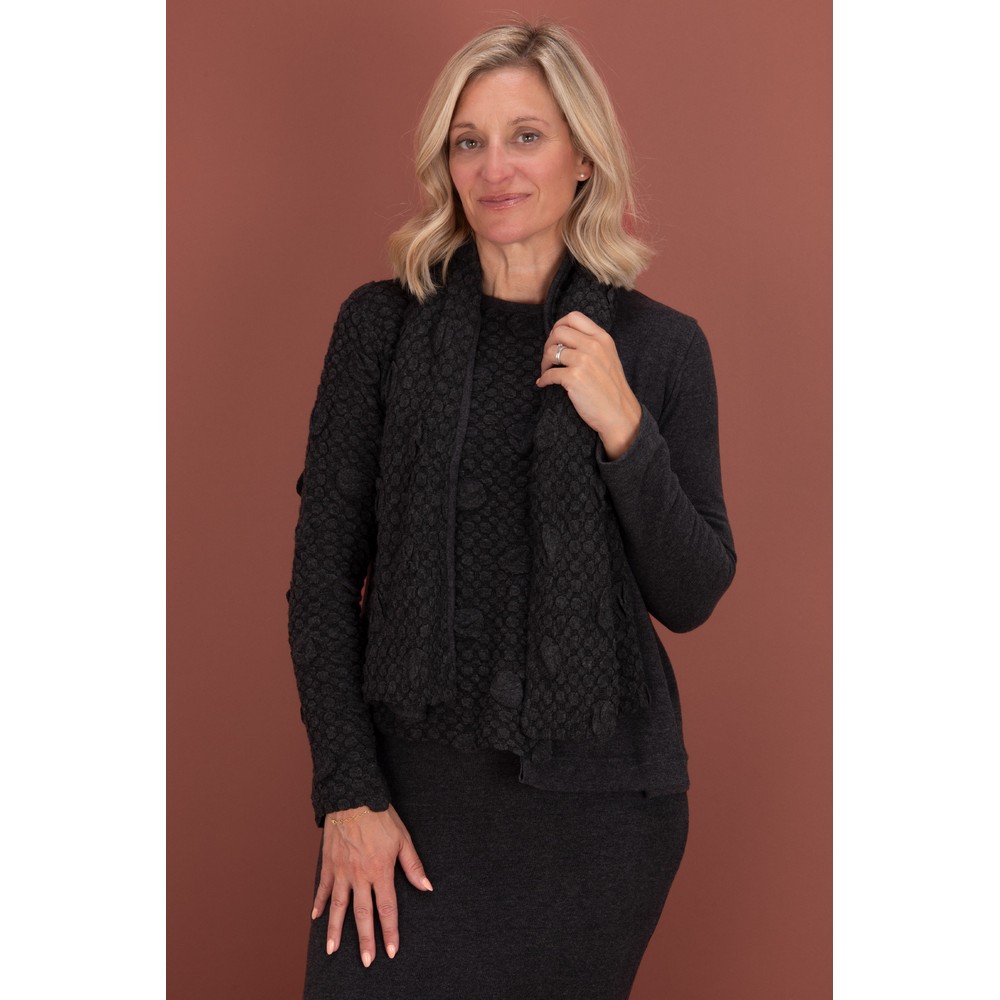Mama B Luce Antracite Insert Fleece Scarf Antracite