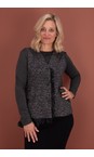 Mama B Nero Gevda JF Jacquard Frill Waistcoat  