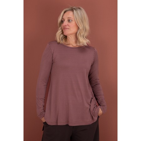 Mama B Memi MR Riga Cipolla Stripe Jersey Top - Brown
