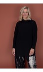 Mama B Nero Oversized Bill U Plain Nero Fleece Jumper  