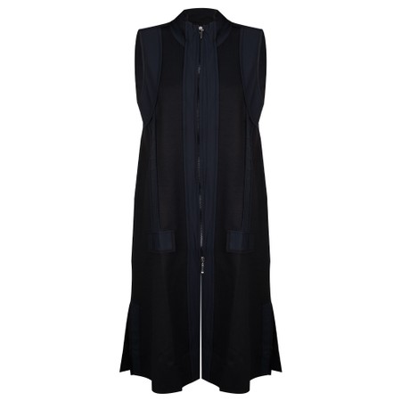 Naya Naya Contrast Panel Waistcoat - Black