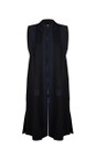 Naya Black  Naya Contrast Panel Waistcoat  