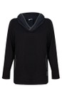 Naya Black / Forest Naya Contrast Trim Hooded Top  