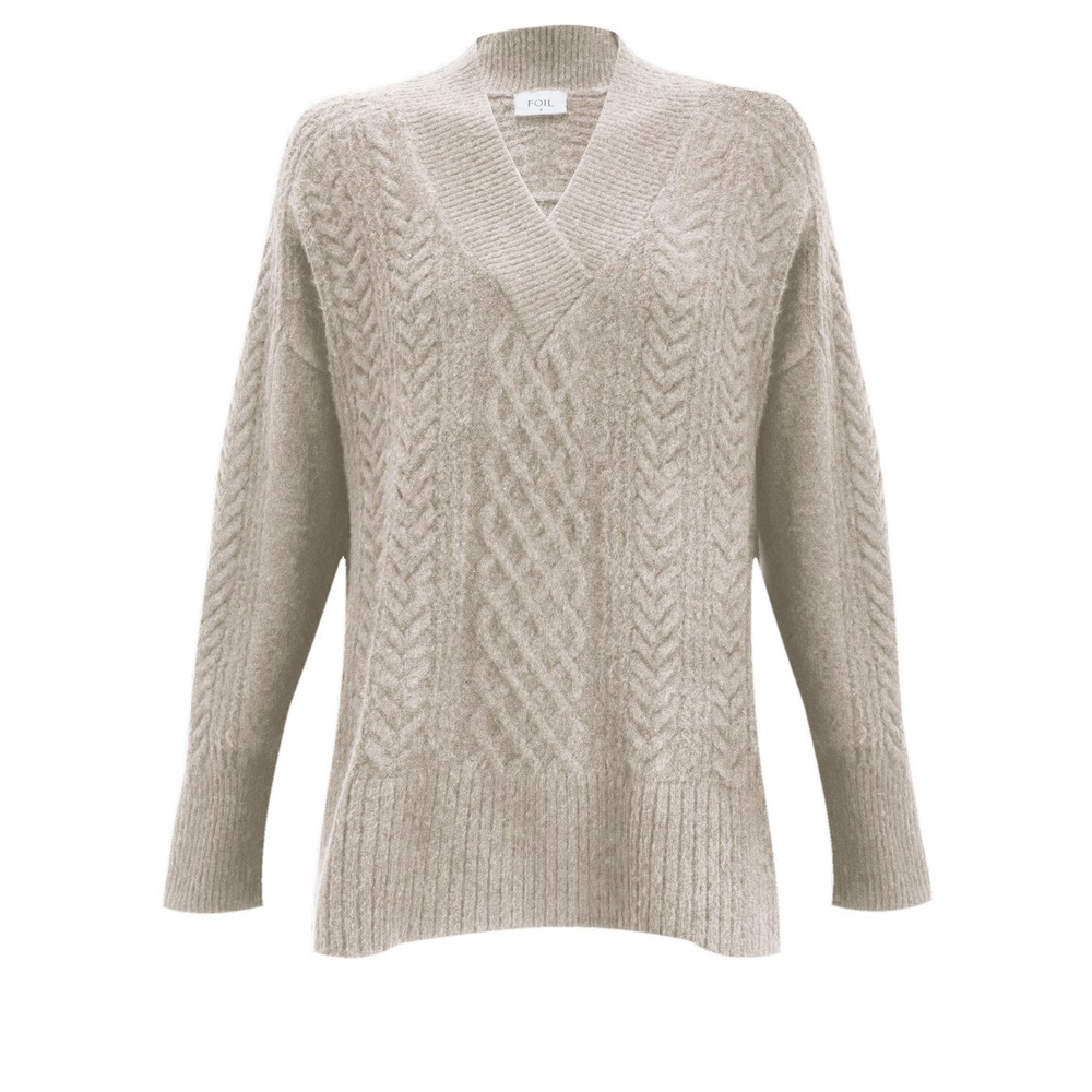 Foil She's A Purla Oat Sweater Oat