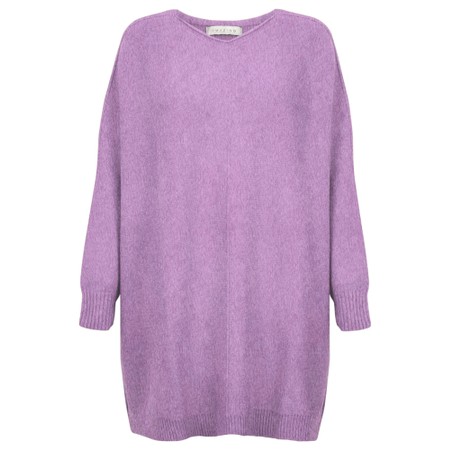 Amazing Woman Cassi X Lilac Round Neck Front Seam Knit - Purple