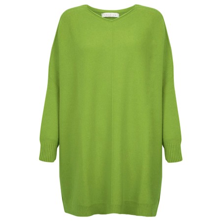 Amazing Woman Cassi X Mojito Green Round Neck Front Seam Knit - Green