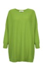Amazing Woman Mojito Green Cassi X Mojito Green Round Neck Front Seam Knit  