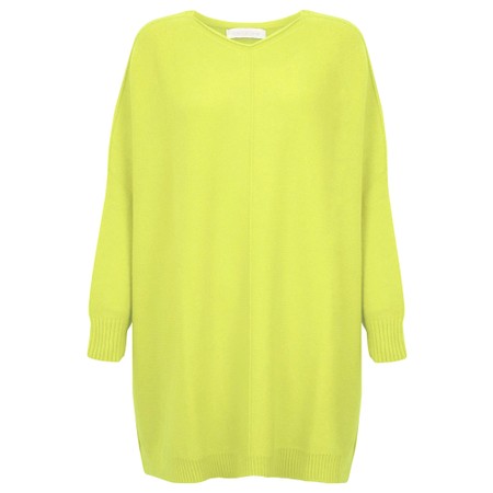 Amazing Woman Cassi X Pistachio Round Neck Front Seam Knit - Green