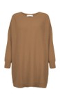 Amazing Woman Caramel Cassi X Caramel Round Neck Front Seam Knit  