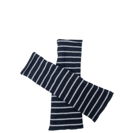 Mama B Cotto R Riga Notte Wide Stripe Gloves - Black