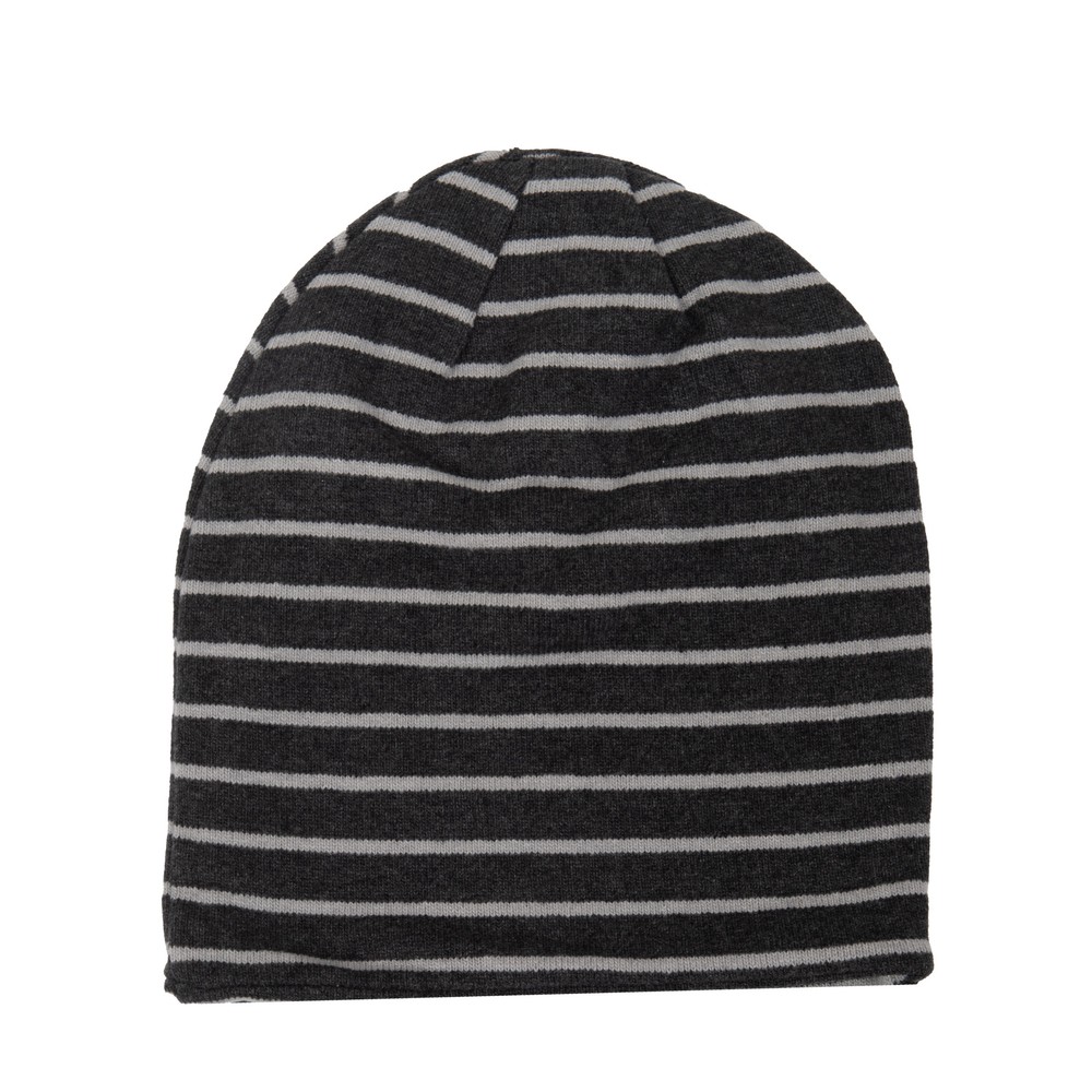 Mama B Kaki R Riga Antracite Stripe Fleece Hat Riga Antracite