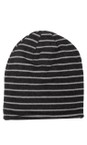 Mama B Riga Antracite Kaki R Riga Antracite Stripe Fleece Hat  